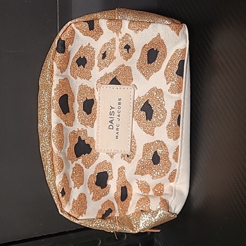 Daisy Marc Jacobs Gold Leopard Cosmetic Pouch